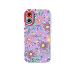 Floral Charm Silicone Case for Apple iPhone Series