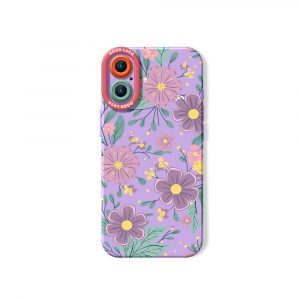 Floral Charm Silicone Case for Apple iPhone Series