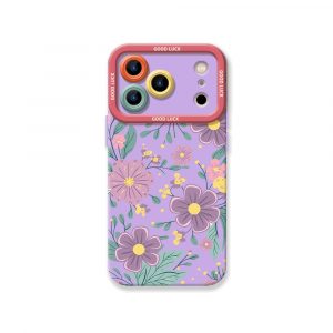 Floral Charm Silicone Case for Apple iPhone Series