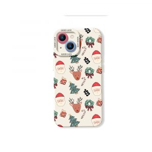 Festive Holiday Silicone Case for Apple iPhone Series