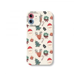 Festive Holiday Silicone Case for Apple iPhone Series