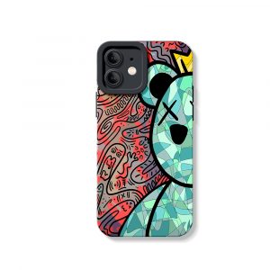 Colorful King Bear Silicone Case for Apple iPhone Series