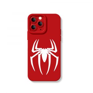 Spider Emblem Noir Silicone Case for Apple iPhone Series