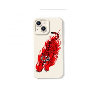 Fiery Tiger Blaze Silicone Case for Apple iPhone Series