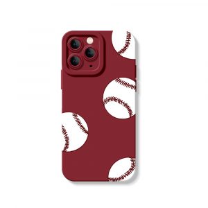 Home Run Hit Baseballs Silicone Case for Apple iPhone Series