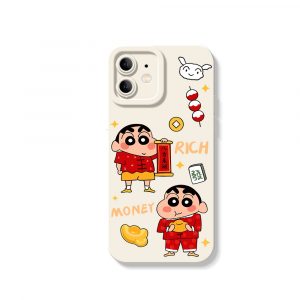 Playful Prosperity Cartoon Silicone Case for Apple iPhone Series