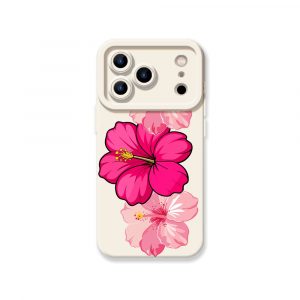 Tropical Floral Bliss Silicone Case for Apple iPhone Series