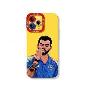Victory Pose Cricketer Design Silicone Case for Apple iPhone Series
