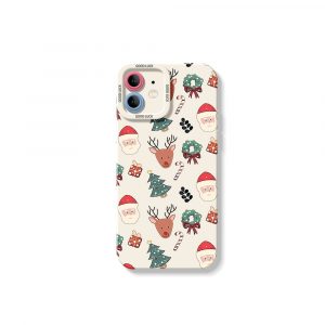 Festive Holiday Silicone Case for Apple iPhone Series