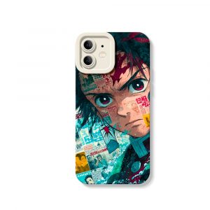 Bold Anime Collage Design Silicone Case for Apple iPhone Series