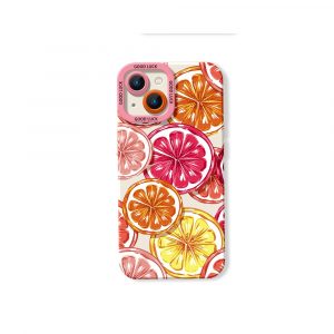 Citrus Splash Silicone Case for Apple iPhone Series.