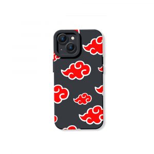 Red Cloud Pattern Silicone Case for Apple iPhone Series
