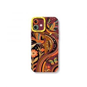 Retro Nature Art Silicone Case for Apple iPhone Series