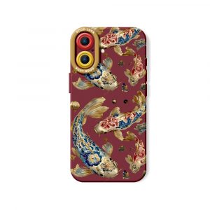 Floral Golden Art Silicone Case for Apple iPhone Series