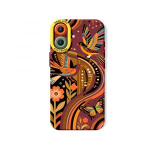 Retro Nature Art Silicone Case for Apple iPhone Series