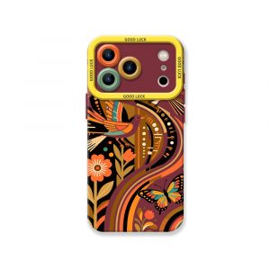 Retro Nature Art Silicone Case for Apple iPhone Series