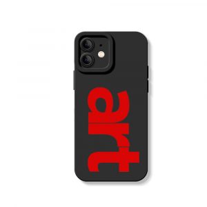 Bold Art Typography Silicone Case for Apple iPhone Series
