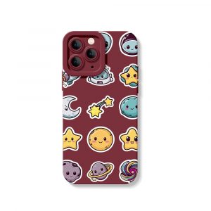 Galaxy Characters Silicone Case for Apple iPhone Series