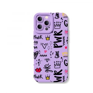 Girl Power Doodle Delight Silicone Case for Apple iPhone Series