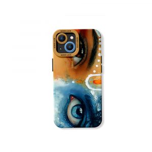 Divine Gaze Watercolor Art Silicone Case for Apple iPhone Series