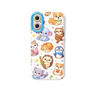 Adorable Animals Charm Silicone Case for Apple iPhone Series