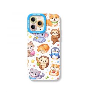 Adorable Animals Charm Silicone Case for Apple iPhone Series
