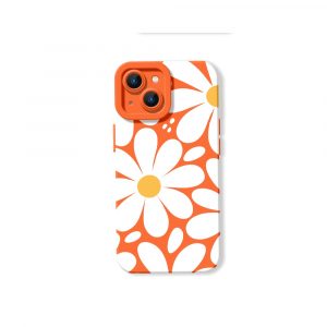 Retro Blossom Burst Silicone Case for Apple iPhone Series