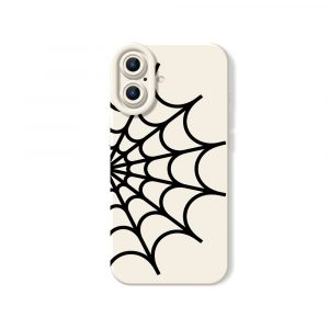 Webbed Elegance Silicone Case for Apple iPhone Series