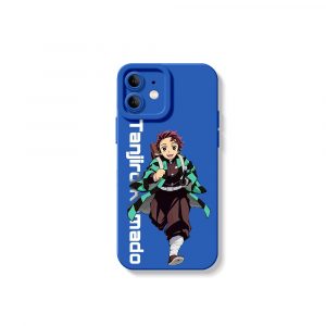 Energetic Anime Warrior Design Silicone Case for Apple iPhone Series
