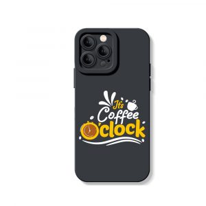 Coffee Clock Delight Silicone Case for Apple iPhone Series