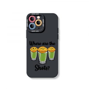 Party Vibes Shot Glass Red Silicone Case for Apple iPhone Series