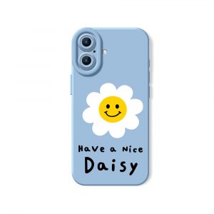 Sunny Smiley Daisy Silicone Case for Apple iPhone Series