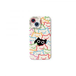 Colorful Cat Silicone Case for Apple iPhone Series