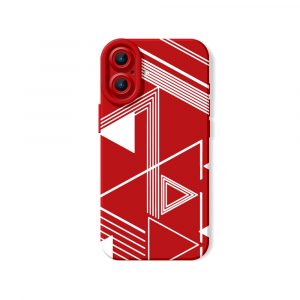 Monochrome Geometric Vibes Silicone Case for Apple iPhone Series