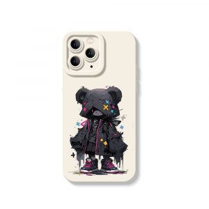 Shadow Bear Silicone Case for Apple iPhone Series