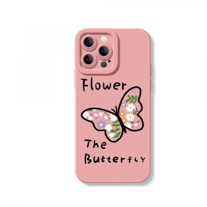 Floral Butterfly Garden Silicone Case for Apple iPhone Series
