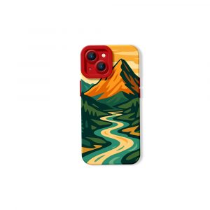 Golden Mountain Vista Silicone Case for Apple iPhone Series