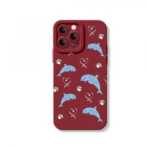 Dolphin Dreams Silicone Case for Apple iPhone Series