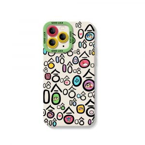 Colorful Faces Silicone Case for Apple iPhone Series