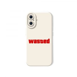 Wasted Vaporwave Vibe Silicone Case for Apple iPhone Series - iPhone 16, White
