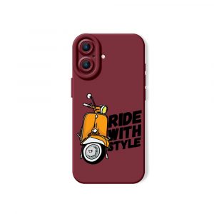Retro Scooter Adventure Silicone Case for Apple iPhone Series