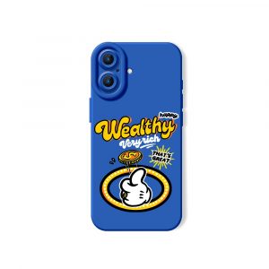 Rich Vibes Cartoon Style Silicone Case for Apple iPhone Series