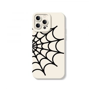 Webbed Elegance Silicone Case for Apple iPhone Series