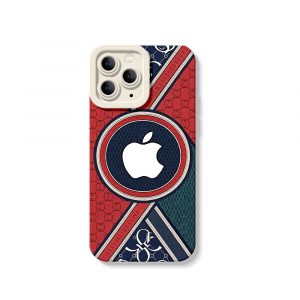 Bold Geometric Elegance Silicone Case for Apple iPhone Series