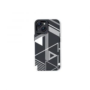 Monochrome Geometric Vibes Silicone Case for Apple iPhone Series
