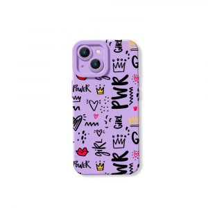 Girl Power Doodle Delight Silicone Case for Apple iPhone Series