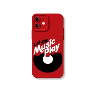 Let the Music Play Vinyl Groove Silicone Case for Apple iPhone Series