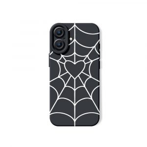 Heart Web Red Silicone Case for Apple iPhone Series
