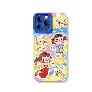 Colorful Cartoon Joy Silicone Case for Apple iPhone Series
