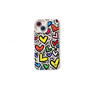 Colorful Heart Silicone Case for Apple iPhone Series